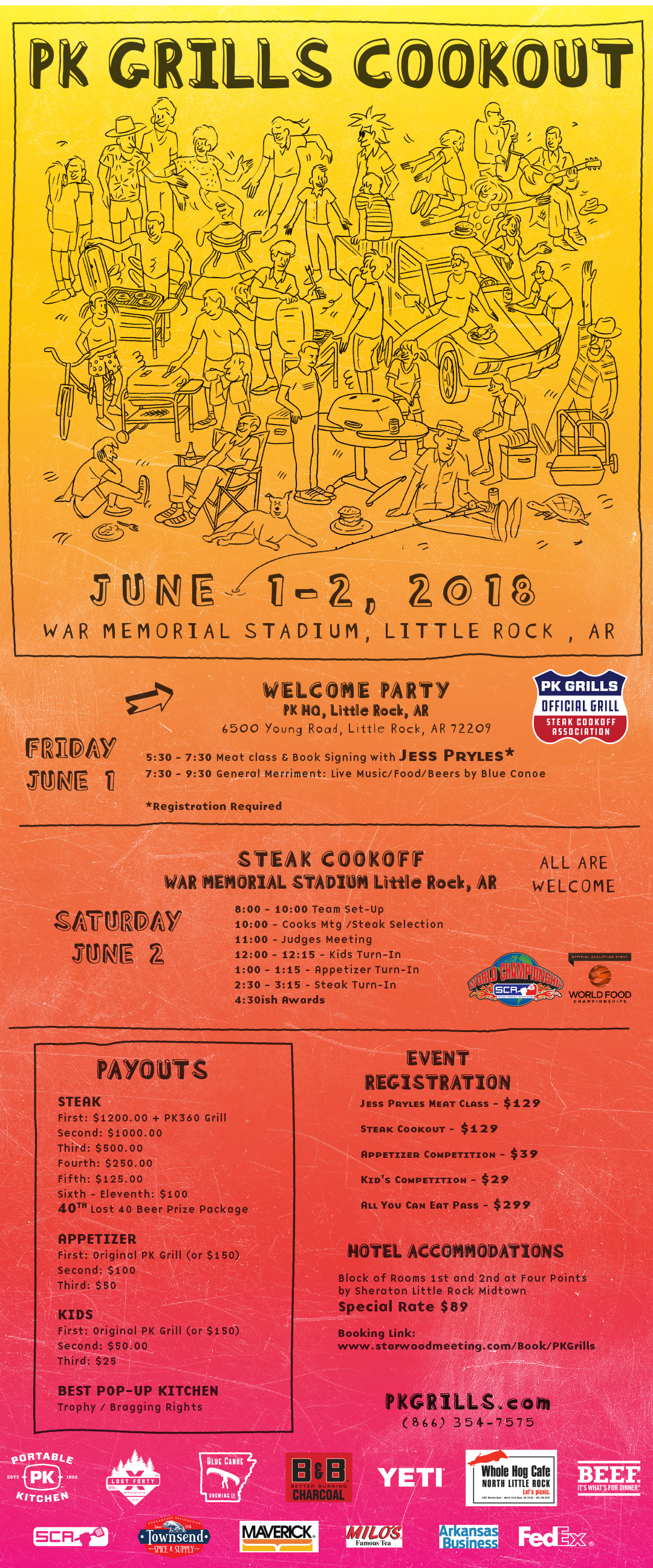 PK Grills Event Information